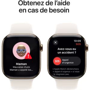 Montre connectée APPLE WATCH Serie 10 42mm Alu/Or Rose S/M Cellular Reconditionné – Image 4