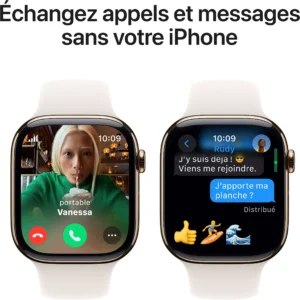 Montre connectée APPLE WATCH Serie 10 46mm Alu/Or Rose M/L Cellular Reconditionné – Image 9