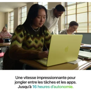 Ordinateur Apple MACBOOK Neo Puce A18 Pro CPU 6 / GPU 5 coeurs Mémoire RAM 8Go Stockage 512Go SSD  avec Touch ID – Image 9