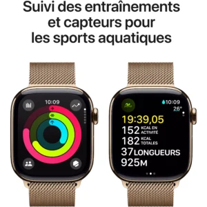 Montre connectée APPLE WATCH Serie 10 46mm Titane Ardoise Loop Cell – Image 4